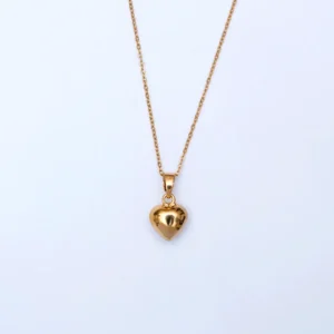 Gold Heart Pendant Necklace